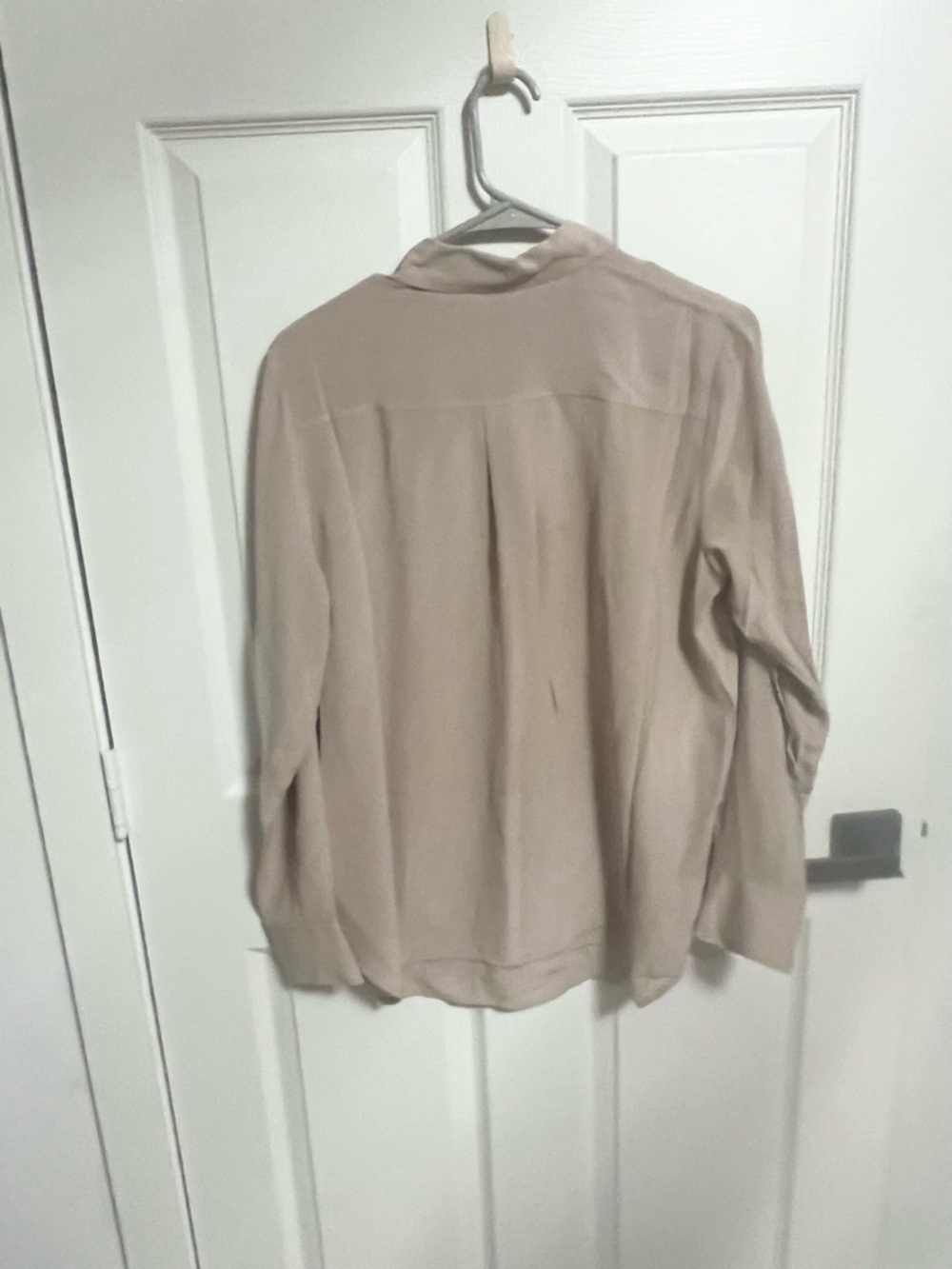 NWT Everlane | The Washable Clean Silk Relaxed Shirt in Burnt Sugar size 6 - Picture 8 of 10
